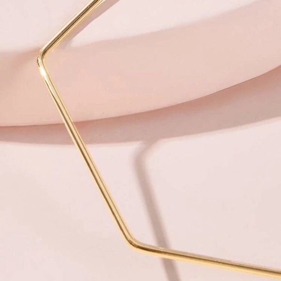 💕3/$30 Hexagon Hoop Earrings - Picture 3 of 3